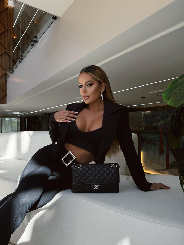 JAQUETA E CROPPED COM BOJO MORISH - Blessed Shops