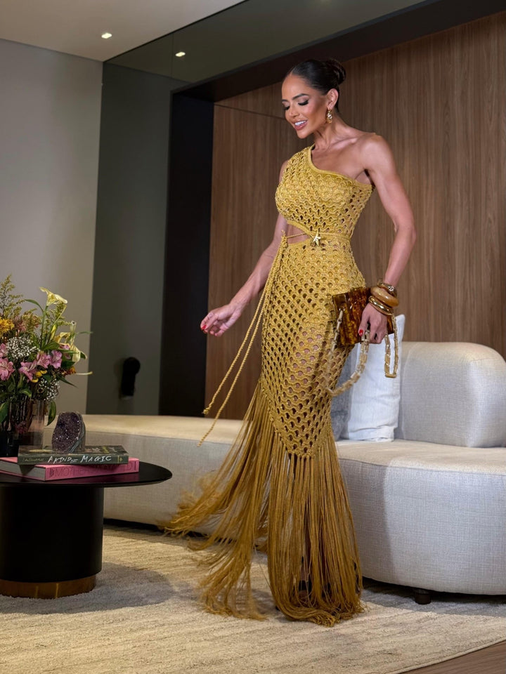 VESTIDO BRISA GOLD - Blessed Shops