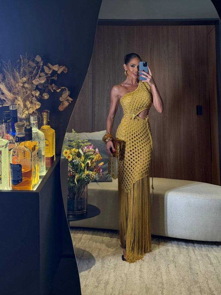 VESTIDO BRISA GOLD - Blessed Shops