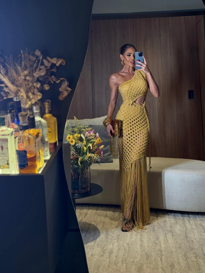VESTIDO BRISA GOLD - Blessed Shops