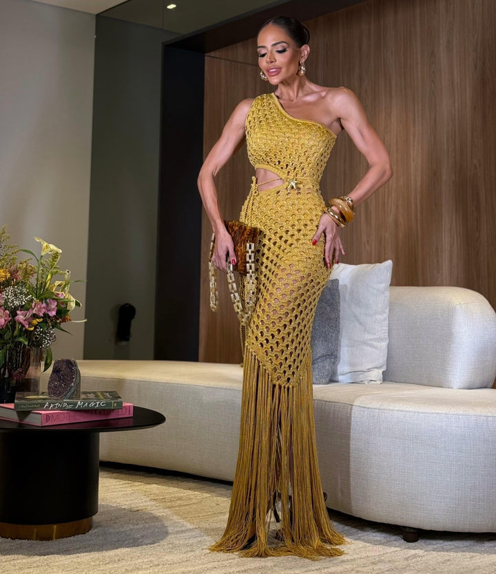VESTIDO BRISA GOLD - Blessed Shops