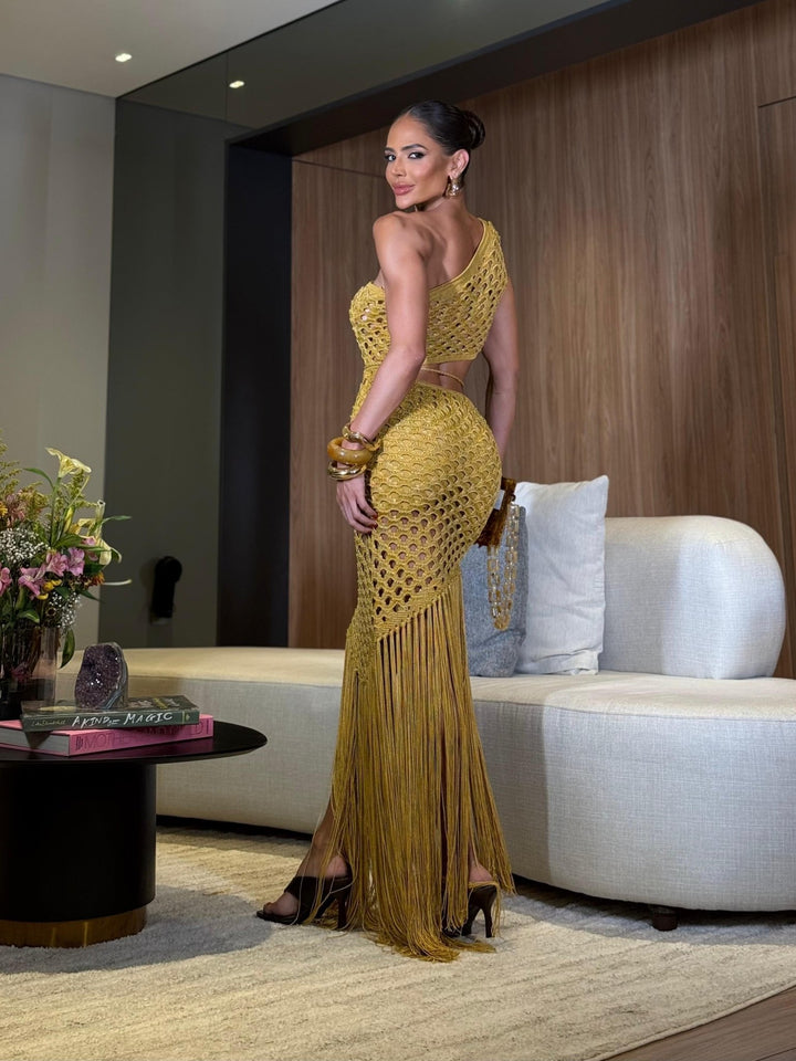 VESTIDO BRISA GOLD - Blessed Shops