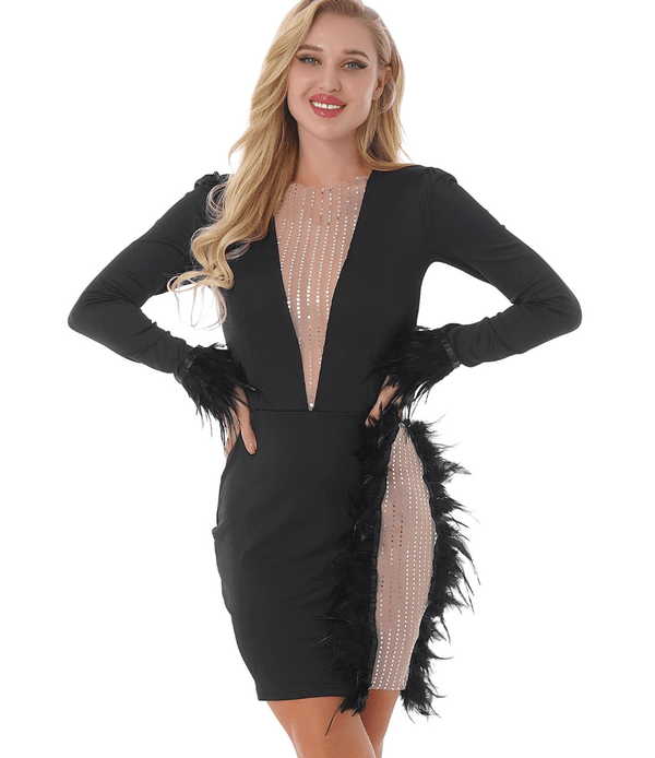 VESTIDO PLUMISK PRONTA ENTREGA - Blessed Shops